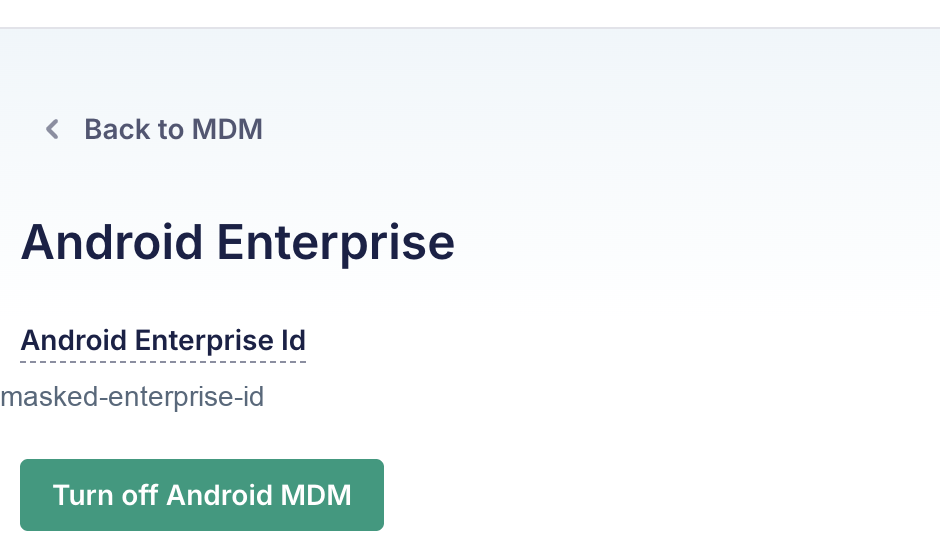 Android Enterprise enabled in Fleet